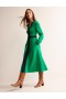Green Navy Women's Boden Colourblock Ponte Midi Dress