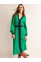 Green Navy Women's Boden Colourblock Ponte Midi Dress