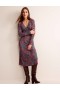 Orange Women's Boden Empire Ruched Waist Dress