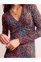 Orange Women's Boden Empire Ruched Waist Dress