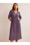 Navy Women's Boden Smocked Cuff Midi Dress