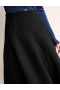 Black Women's Boden Flippy Jersey Midi Skirts
