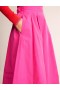 Pink Women's Boden Taffeta Pull-on Midi Skirts