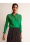 Green Women's Boden Embellished Yoke Cardigan