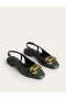 Green Women's Boden Iris Snaffle Slingback Flats