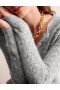 Grey Women's Boden Fluffy Henley Pointelle Sweater
