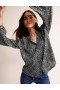 Black Women's Boden High-Neck Printed Tops