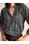 Black Women's Boden High-Neck Printed Tops