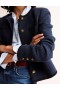 Blue Women's Boden Trimmed Textured Jacket