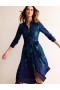 Navy Women's Boden Kate Midi Shirts Dress