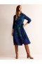 Navy Women's Boden Kate Midi Shirts Dress
