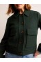Green Women's Boden Collared Textured Wool Jacket