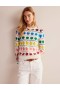 Multicolor Women's Boden Edie Fair Isle Sweater
