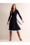 Navy Women's Boden Rachel Knitted Shirts Dress