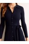 Navy Women's Boden Rachel Knitted Shirts Dress
