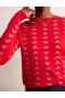 Red Women's Boden Jacquard Sweater