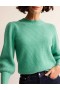 Green Women's Boden Key Hole Cashmere Sweater