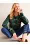 Green Women's Boden Embroidered-Duck Sweater
