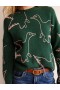 Green Women's Boden Embroidered-Duck Sweater