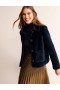 Navy Women's Boden York Faux-Fur Coats