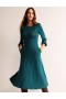 Turquoise Women's Boden Camille Jersey Midi Dress
