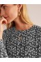 Black Women's Boden Contrasting Midi Tea Dress