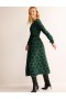 Green Women's Boden Gather Raglan Midi Dress