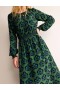 Green Women's Boden Gather Raglan Midi Dress