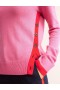 Pink Women's Boden Alma Contrast Trim Sweater
