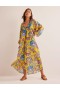Yellow Women's Boden Maxi Empire Beach Kaftan Dress