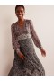 Black Women's Boden Imelda Remix Contrasting Dress