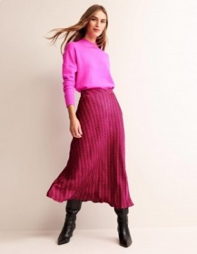 Pink Women's Boden Cecelia Midi Skirts