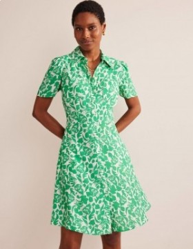 Green Women's Boden Clara Shirts Dress