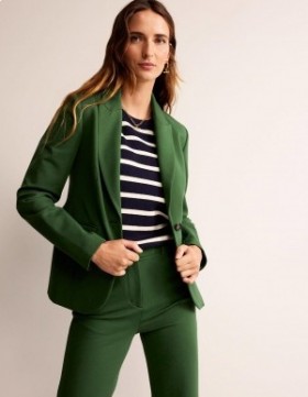 Green Women's Boden The Marylebone Jersey Blazer