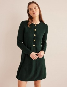 Black Women's Boden Relaxed Knitted Mini Dress