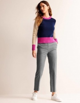 Grey Women's Boden Kew Wool Pants