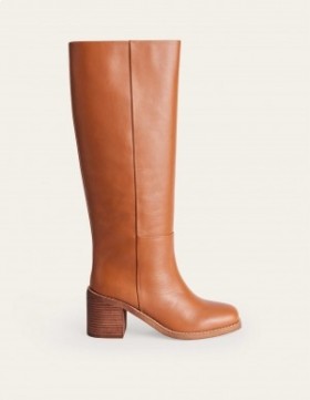 Orange Women's Boden Straight Leather Knee-high Boots