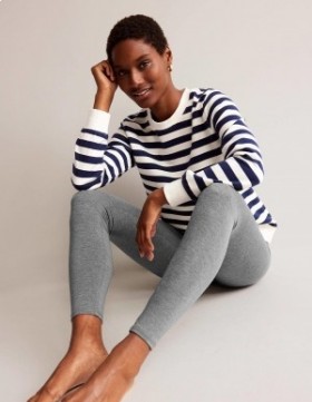 Grey Women's Boden High Rise Jersey Leggings