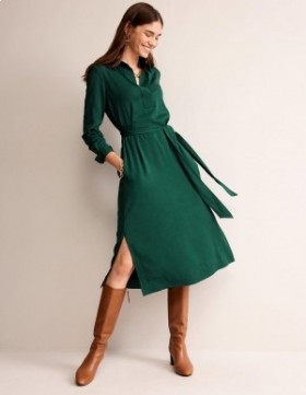 Turquoise Women's Boden Clean Midi Pop Over Dress