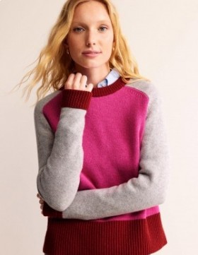 Pink Women's Boden Olivia Merino Sweater