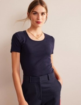Navy Women's Boden Essential Jersey T shirts