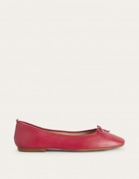 Red Women's Boden Kitty Flexi Sole Ballet Flats