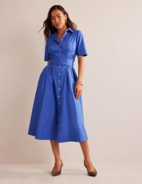 Deep Blue Women's Boden Pippa Midi Shirts Dress