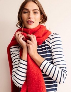 Navy / White Women's Boden Arabella Stripe T shirts