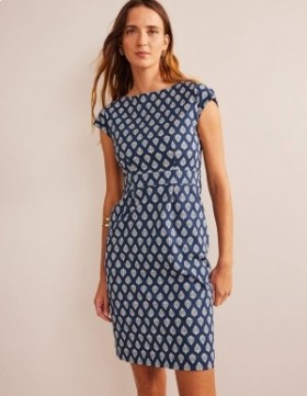 Navy Women's Boden Florrie Jersey Dress