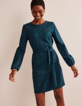 Turquoise Women's Boden Violet Ponte Shift Dress
