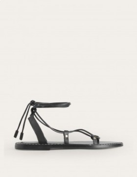 Pink / Black Women's Boden Scarf Wrap Sandals