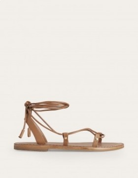 Multicolor / Brown Women's Boden Scarf Wrap Sandals
