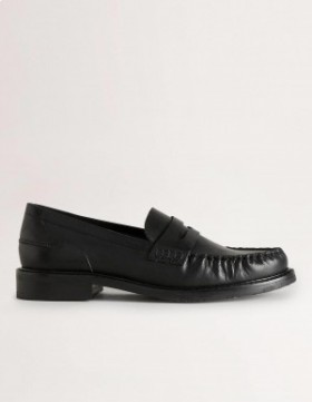 Black Women's Boden Classic Moccasin Loafers
