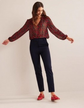 Navy Women's Boden Highgate Ponte Pants